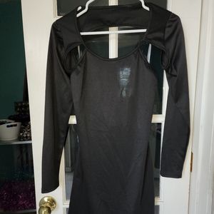 super sexy black cut-out dress